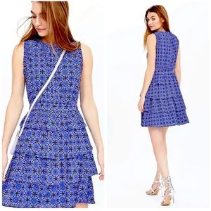 Banana Republic Blue Tiered Mini Dress- Size 4, EUC